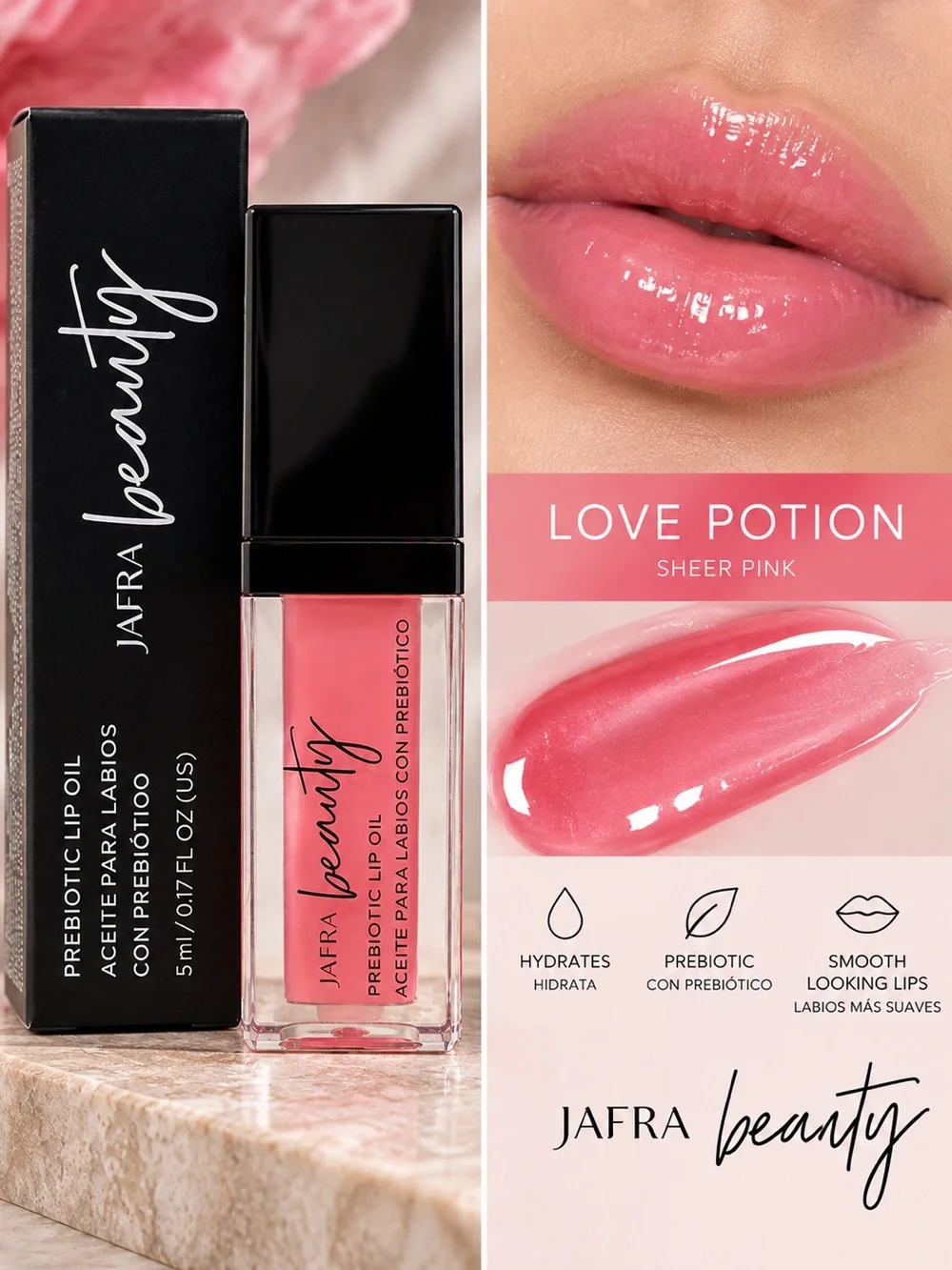 JAFRA Peautiful Prebiotic Lip Oil – Love Potion
